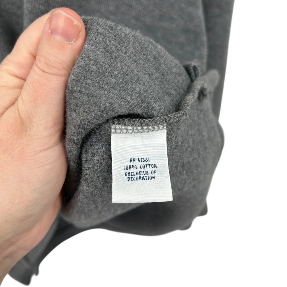 Polo Ralph Lauren Quarter Zip Pullover L Gray Cotton‎ Preppy Classic Old Money